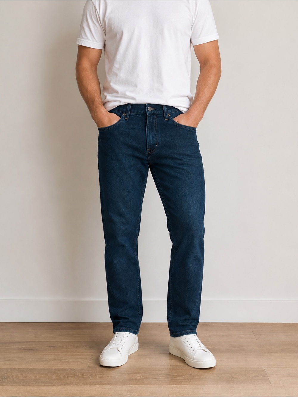 Men's Banana Republic Straight Fit Dark Blue Jeans